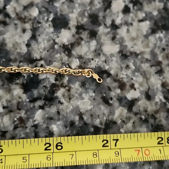 AJG 20-12K CO Gold Rope Chain Necklace 27 Inches - Picture 11 of 12